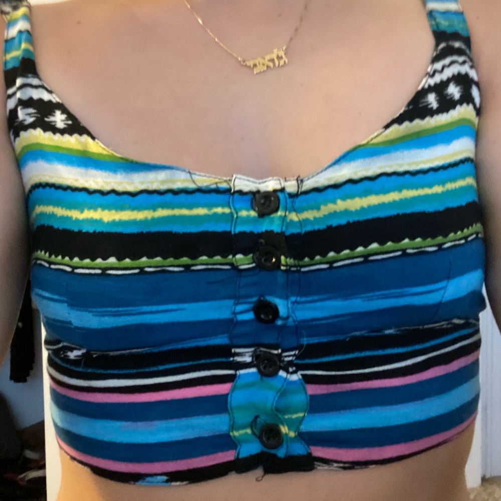 Tribal crop top
